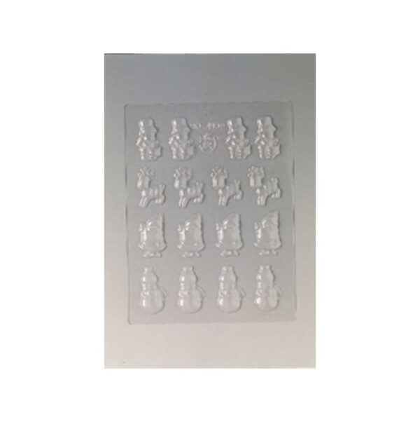 CHRISTMAS MOULD PP  16 SUBJECTS 48*38*6 MM ITLALY