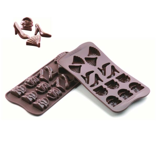 SILICONE CHOCOLATE MOULD EASY FASHION -14 , 12 MM 7 ML, ITALY