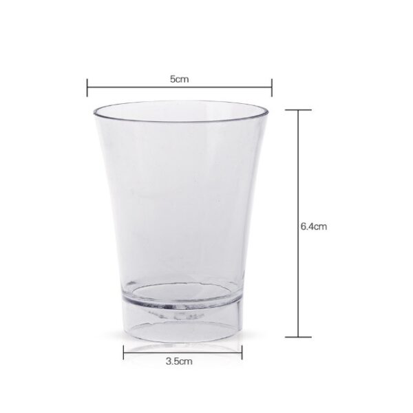 CONICAL LIQUOR GLASS 70 ML. PS MATERIAL (10 PCS)