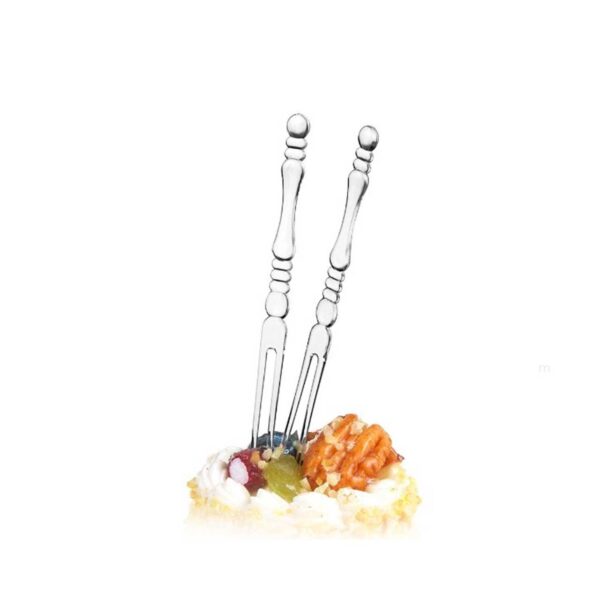 FINGERFOOD TRANSPARENT FORK 10 CM (80 PCS)