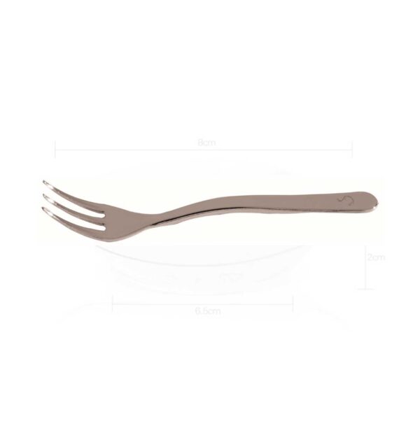 MINI METAL FORK CHROME NICKEL 100 MM (50 PCS)