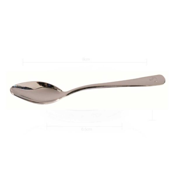 MINI METAL SPOON NICKEL CHROME 100 MM (50 PCS)